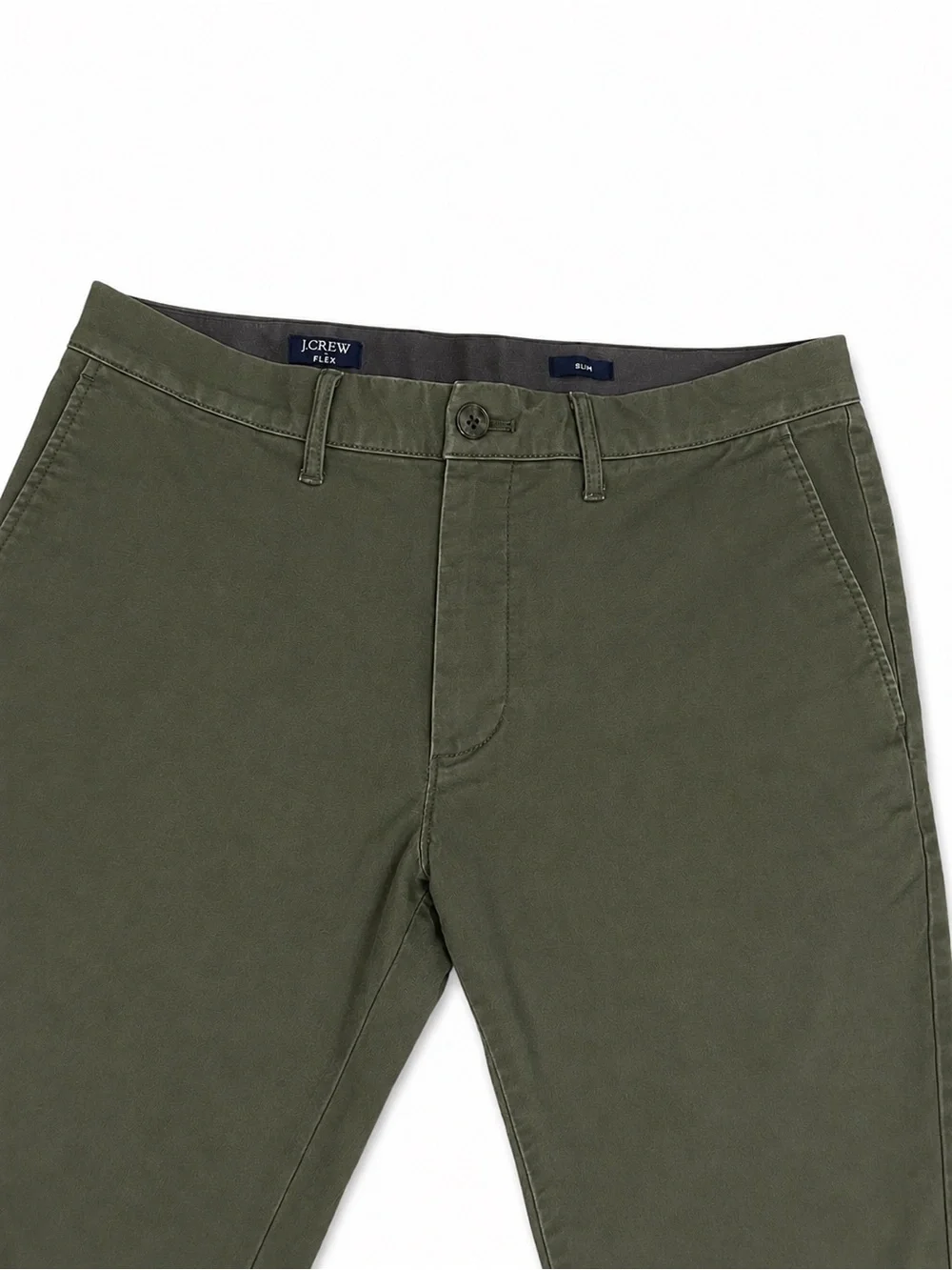 J.Crew Flex Slim Olive Chino Pants Men’s 30x30 Stretch - Picture 4 of 6